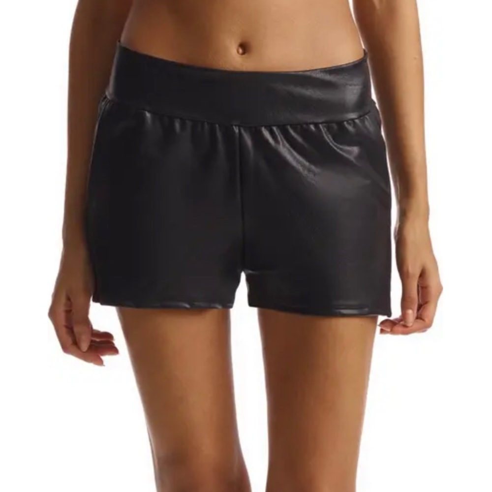 Commando Faux Leather Jogger Shorts
